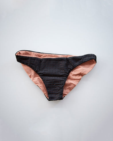 black mesh bikini bottom